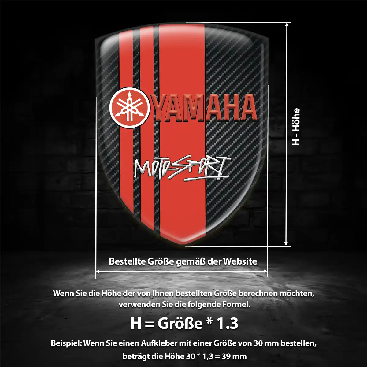 Yamaha Wappen Emblem Auto Stilvolles Design