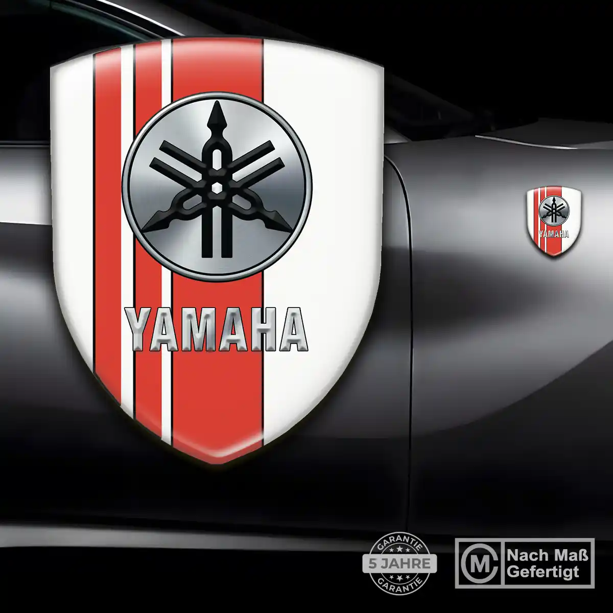 Yamaha Wappen Emblem Auto Tuningfahrzeug