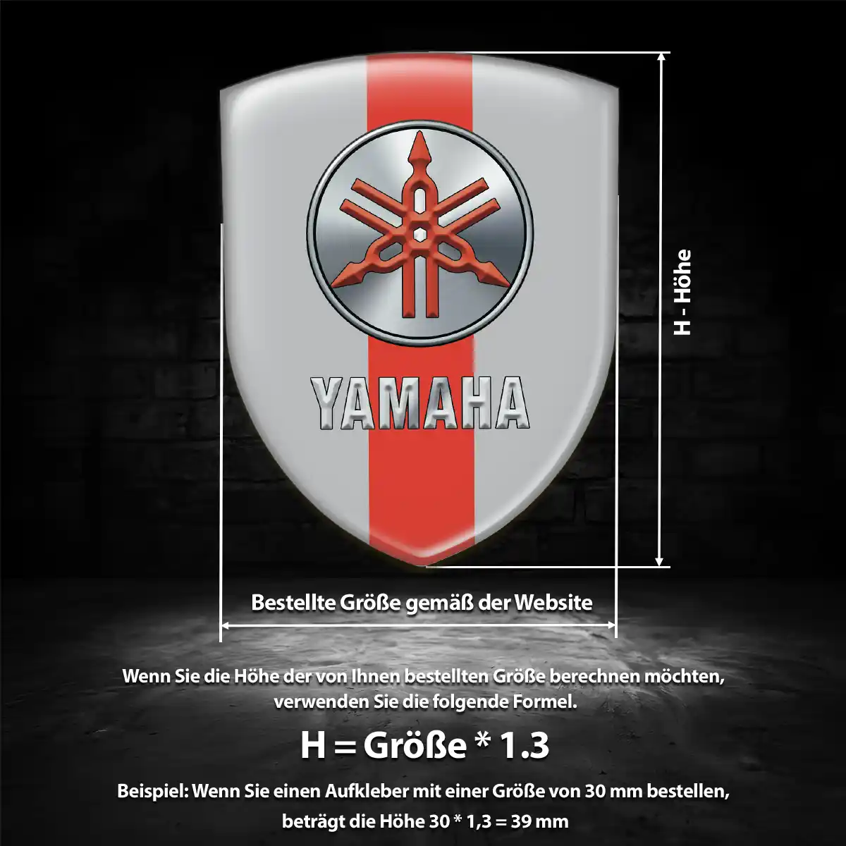 Yamaha Wappen Emblem Exklusiv-Edition