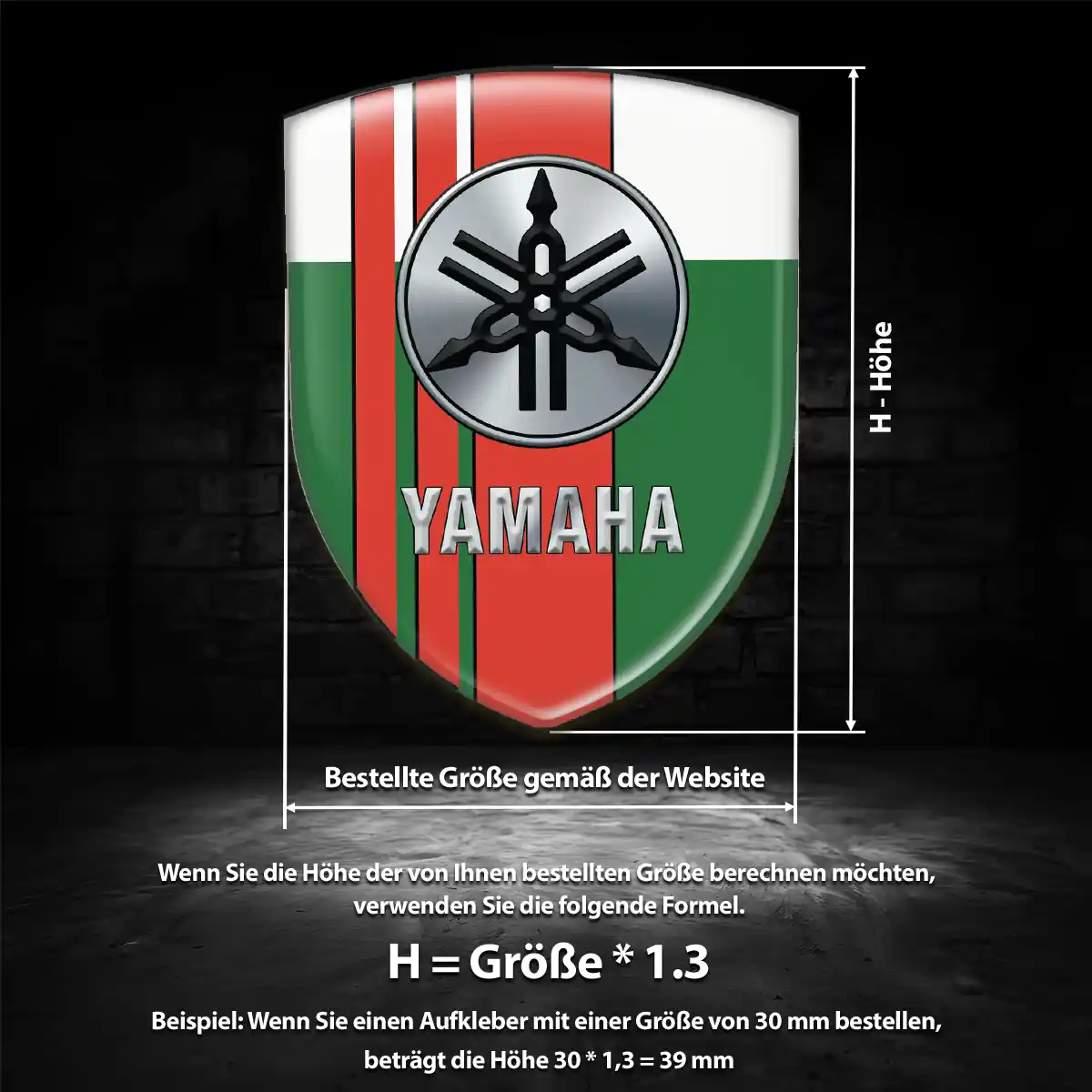 Yamaha Wappen Emblem Exterieurdesign