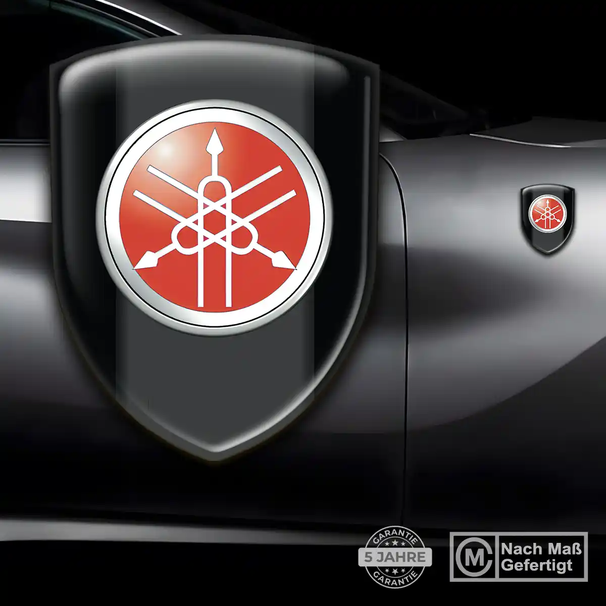 Yamaha Wappen Emblem Hochwertiges Harz