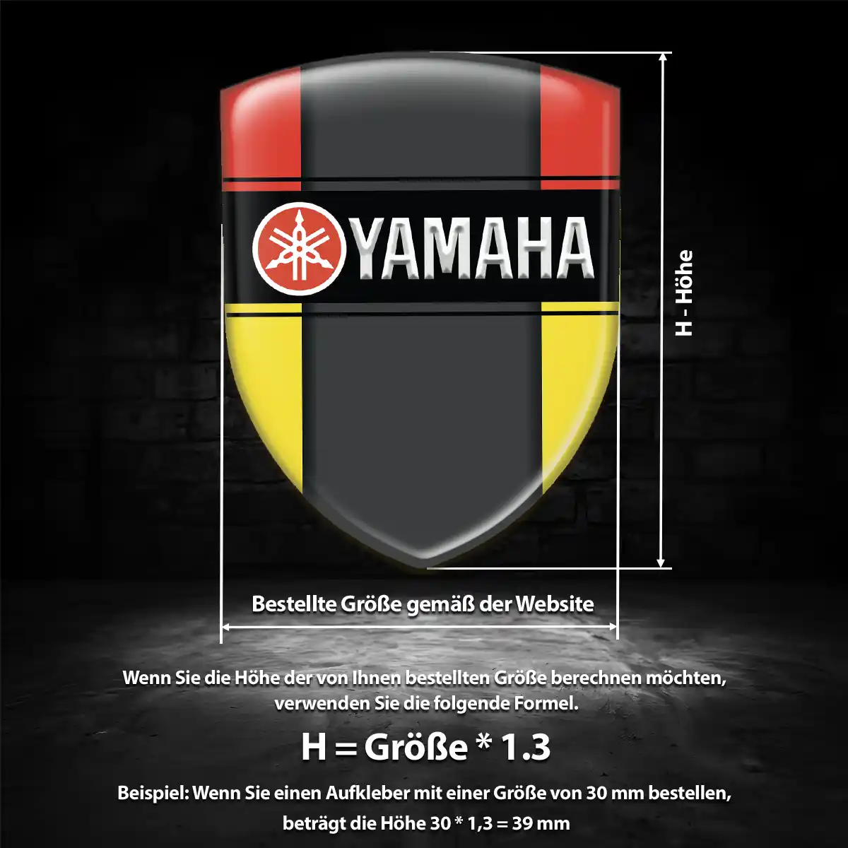 Yamaha Wappen Emblem Interieurdesign