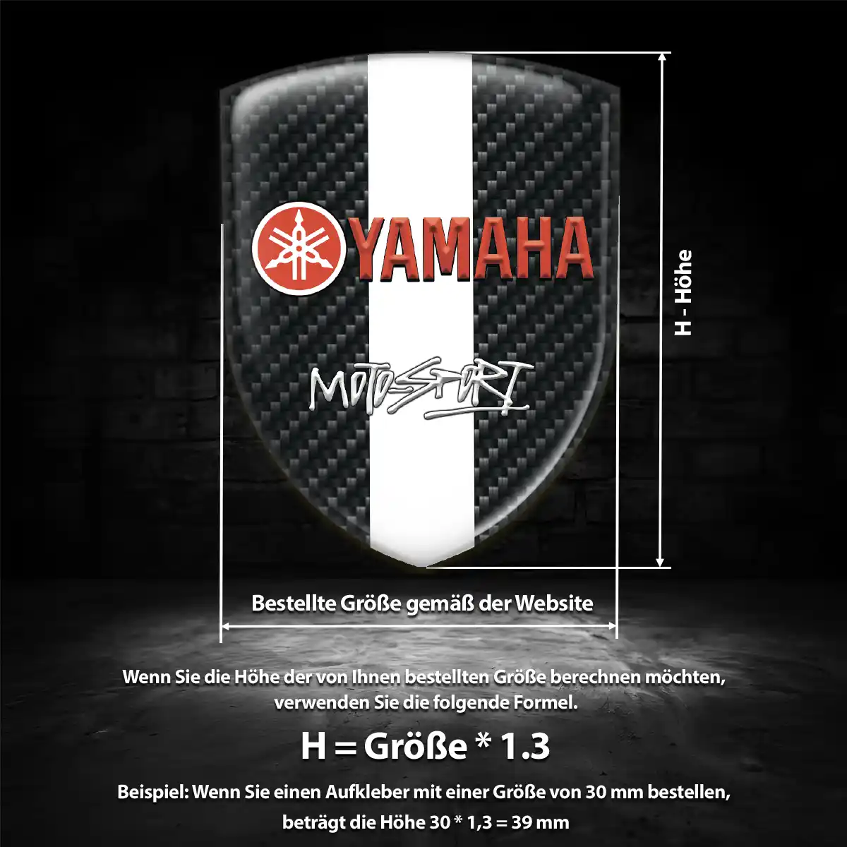 Yamaha Wappen Emblem Limitierte Auflage