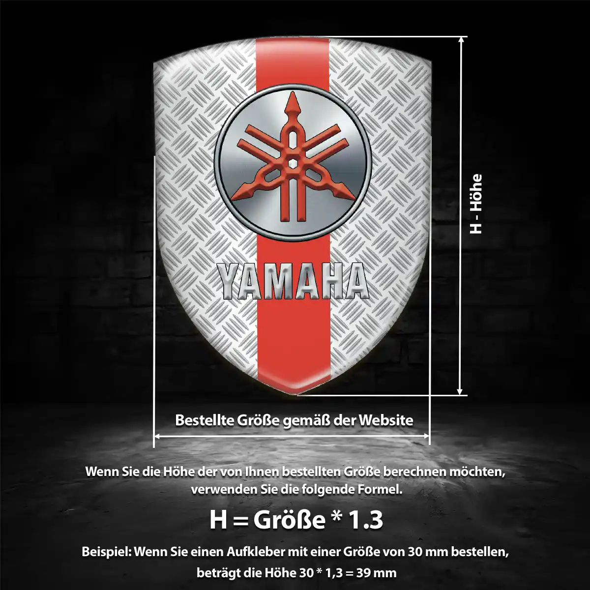 Yamaha Wappen Emblem Luxus-Edition