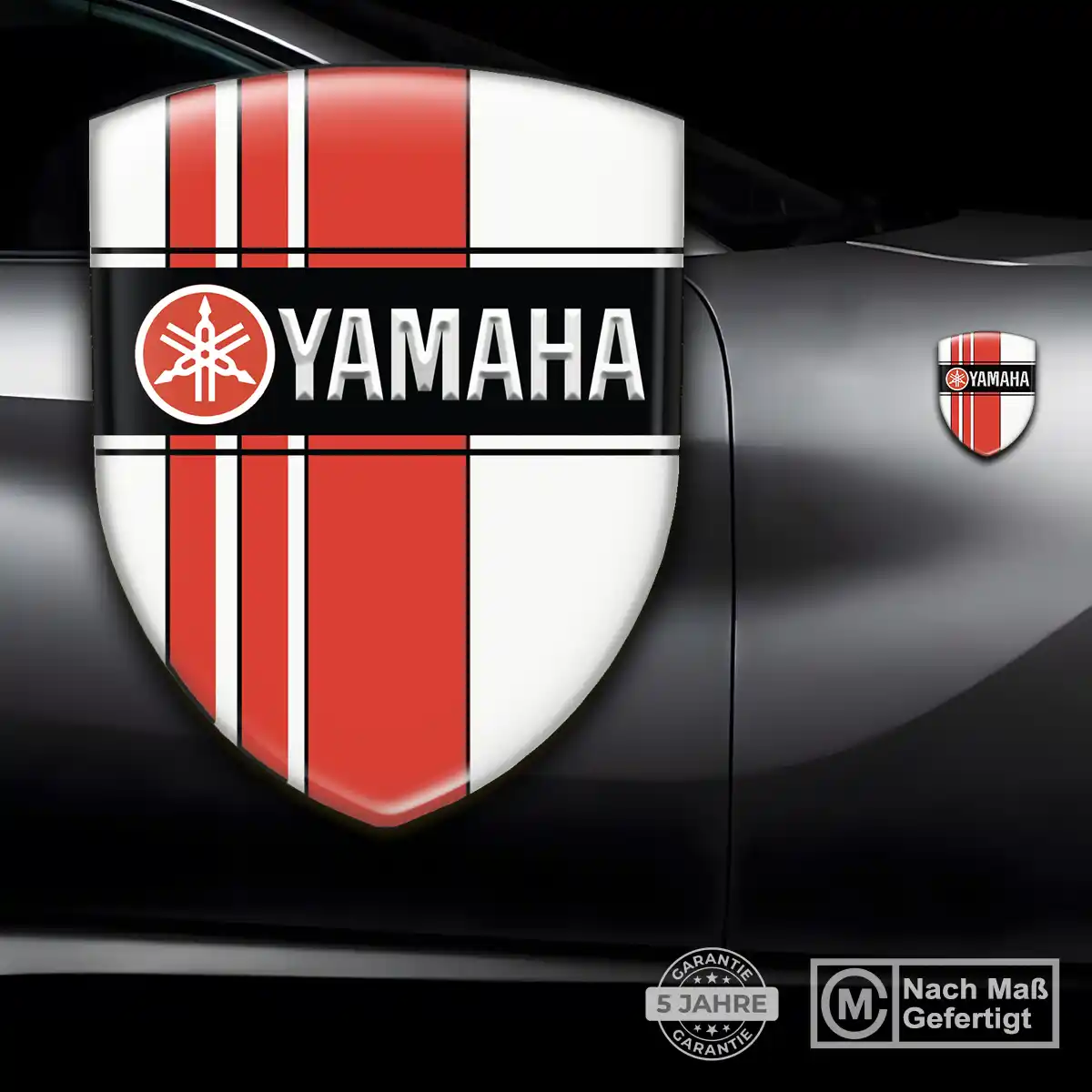 Yamaha Wappen Emblem Tuningfahrzeug